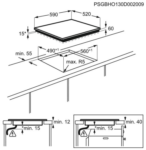 Индукционная варочная панель Electrolux EHH 56240 IK