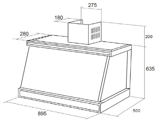 Кухонная вытяжка Kuppersberg T 969 W Silver