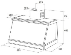 Кухонная вытяжка Kuppersberg T 969 W Silver