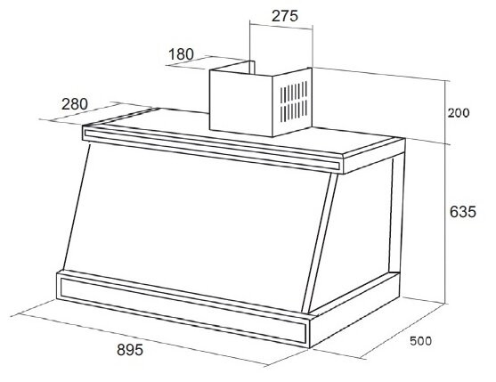 Кухонная вытяжка Kuppersberg T 969 W Silver