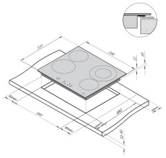 Электрическая варочная панель Darina 4P BEC 342 26B