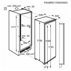 Встраиваемая морозильная камера Aeg ABE818F6NC