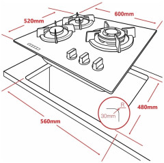 Газовая варочная панель Ginzzu HCG-279