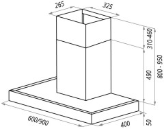 Кухонная вытяжка Maunfeld Roding 90 нержавеющая сталь