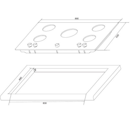 Газовая варочная панель Hansa BHKS 83138