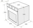Электрический духовой шкаф MAUNFELD CEOC 654 S1