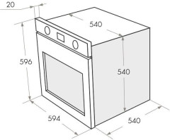 Электрический духовой шкаф MAUNFELD CEOC 654 S1