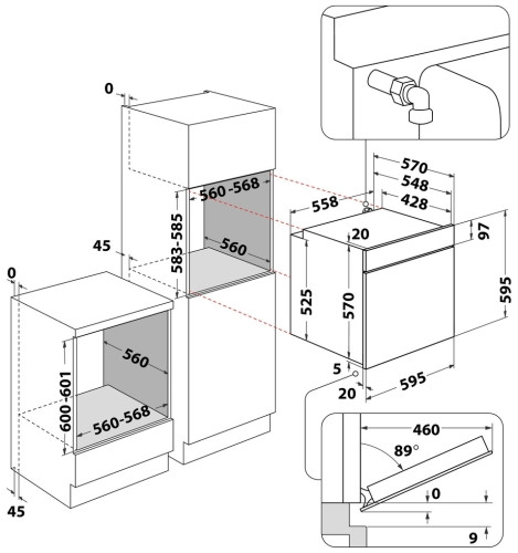 Газовый духовой шкаф Hotpoint-Ariston GA2 124 BL HA