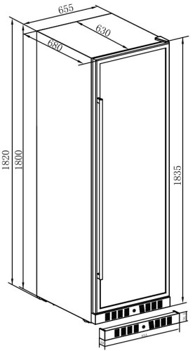 Винный шкаф LaSommeliere LS28CB