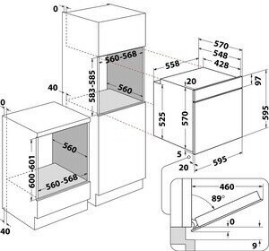 Электрический духовой шкаф Hotpoint Ariston FA4S 841 JS BLG HA