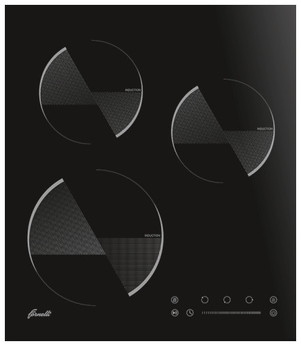 Индукционная варочная панель Fornelli PIA 45 Luce BL