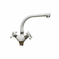 Смеситель кухонный Brimix 1090 белый