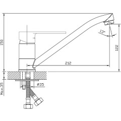 Смеситель для кухни Esko Belgrade BD05