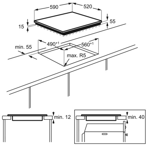 Индукционная варочная панель Electrolux EHD 6740 FOK
