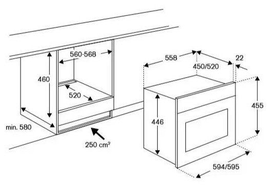 Электрический духовой шкаф Bertazzoni F457MODVTZ