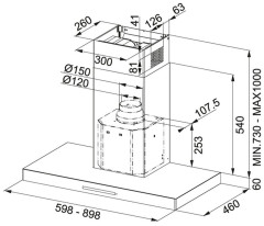 Кухонная вытяжка Franke FCR 925 TC BK XS