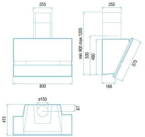 Кухонная вытяжка Best Kite White