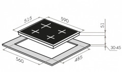 Газовая варочная панель Maunfeld EGHS.64.33CSD/G