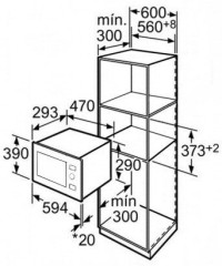 Встраиваемая микроволновая печь Weissgauff HMT 207