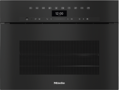 Электрический духовой шкаф Miele DGC 7440 HCX PRO Obsidian Black, черный обсидиан