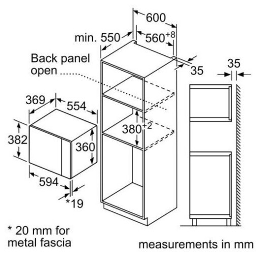 Встраиваемая микроволновая печь Siemens BE555LMS0