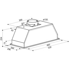 Встраиваемая вытяжка Lex GS Bloc 600 Inox