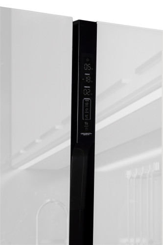 Холодильник Hyundai CS6073FV белое стекло