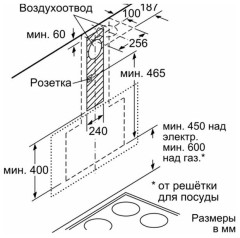 Кухонная вытяжка Bosch DWK67CM60