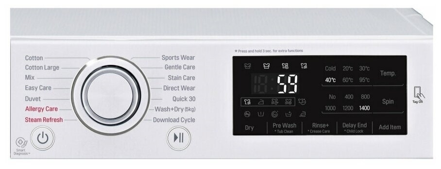 Стиральная машина LG F4J6VG0W