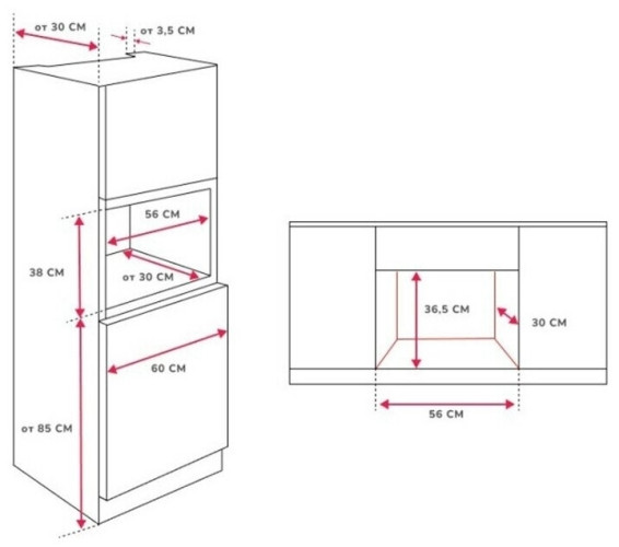 Встраиваемая микроволновая печь Simfer MD 2210