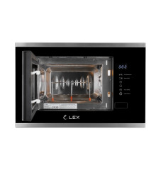 Встраиваемая микроволновая печь LEX Bimo 20 01 нержавеющая сталь черный