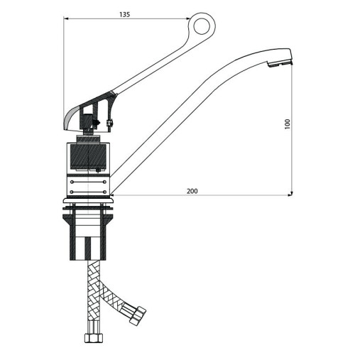 Смеситель для кухни Славен СЛ-ОД-Х21