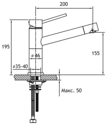Смеситель для кухни Timo Saona 2303F antique