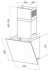 Кухонная вытяжка Lex Touch 600 Ivory Light