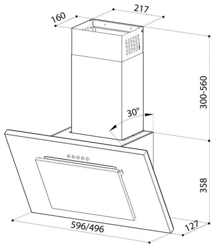 Кухонная вытяжка Lex Mini S 600 inox
