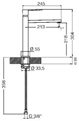 Смеситель для мойки Smeg MFQ8-CR