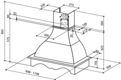 Кухонная вытяжка Faber West 120 WH SC H-EP