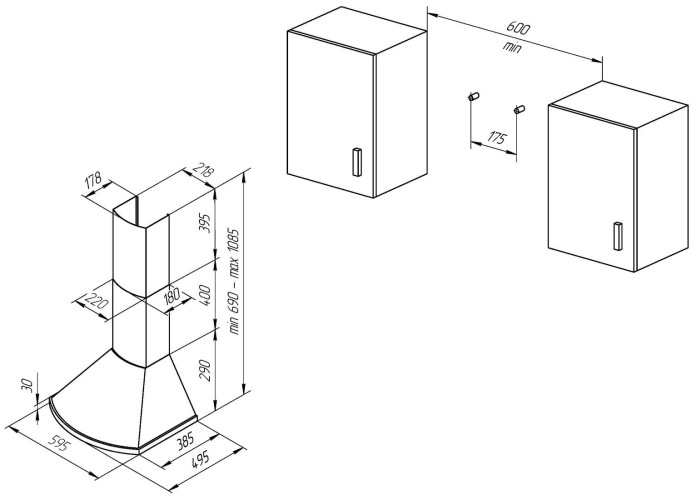 Кухонная вытяжка Kuppersberg Bona 60 W Bronze