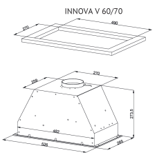 Кухонная вытяжка Kuppersberg INNOVA V 60 Black