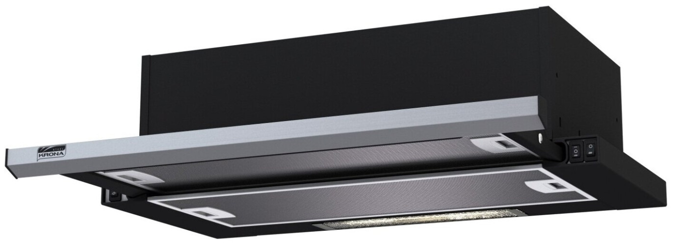 Встраиваемая вытяжка Krona Kamilla Slim 600 Inox Inox 2 мотора
