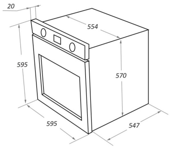 Электрический духовой шкаф MAUNFELD EOEM 769 SCS2W