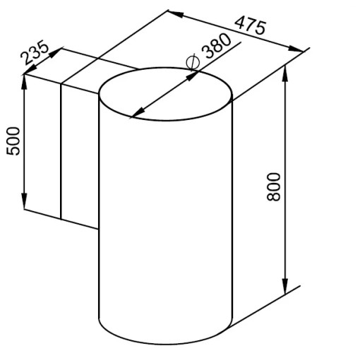 Кухонная вытяжка KUPPERSBERG WL TUBA X