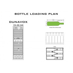 Встраиваемый винный шкаф Dunavox DAU-17.57DB