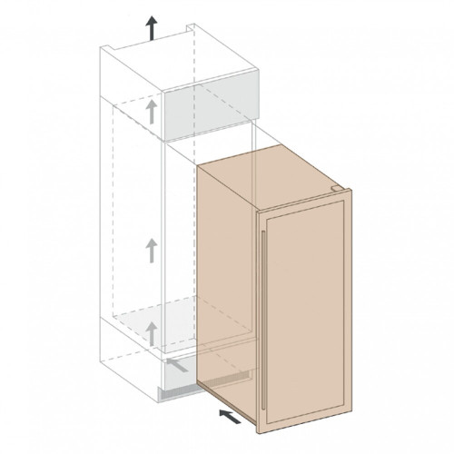 Встраиваемый винный шкаф Dunavox DAU-17.57DB