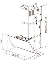 Кухонная вытяжка Darina Slide GD602Bg