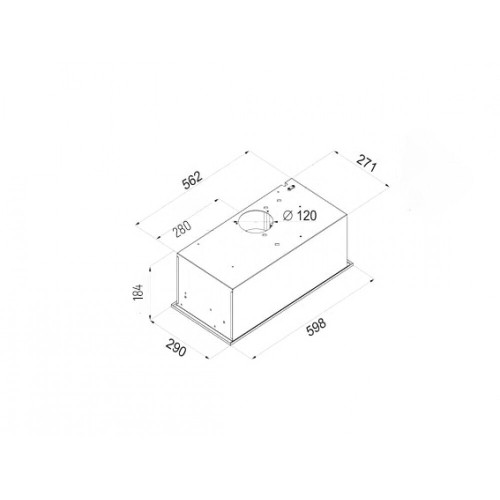 Встраиваемая вытяжка Ciarko Brutto 600 WH