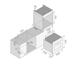 Электрический духовой шкаф ILVE OV60-SLT3/SS сталь