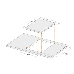 Индукционная варочная панель Hebermann HBKI 4530.1 B
