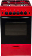 Комбинированная плита Лысьва ЭГ 401 МС-2у вишневый без крышки