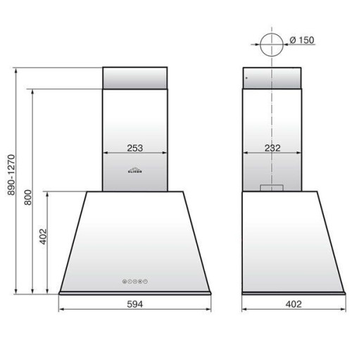 Кухонная вытяжка Elikor Гамма 60П-650-Э3Д кремовый/бронзовый